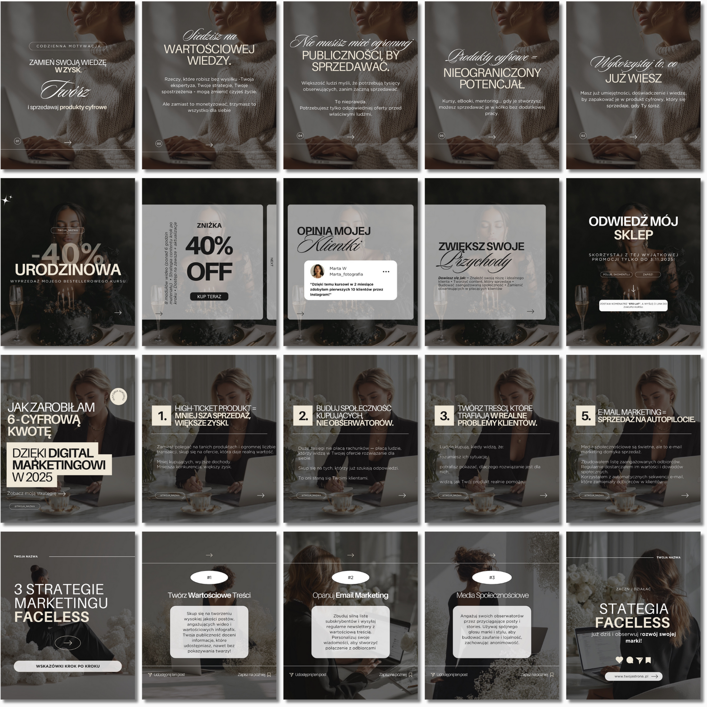 10 Zestawów Szablonów Karuzeli na Social Media | 71 Slajdów #106