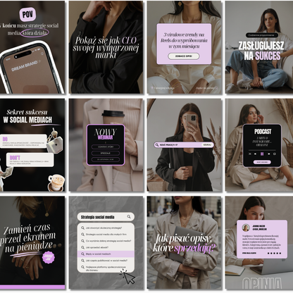 45 Szablonów na Social Media #102 | Posty & Stories