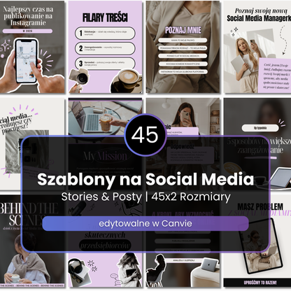 45 Szablonów na Social Media #102 | Posty & Stories