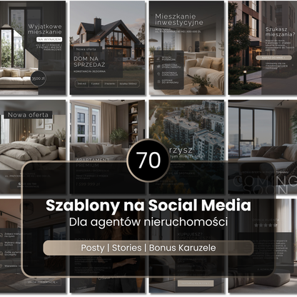 70 Szablonów na Social Media #114 | Dla agentów nieruchomości