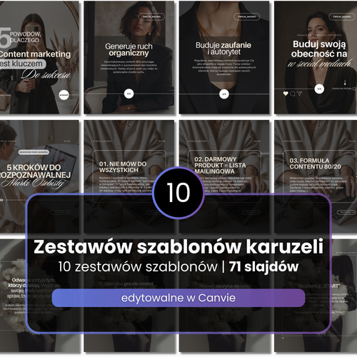 10 Zestawów Szablonów Karuzeli na Social Media | 71 Slajdów #106