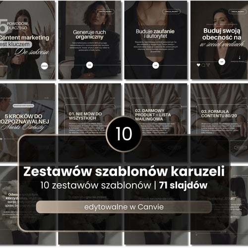 10 Zestawów Szablonów Karuzeli na Social Media | 71 Slajdów #106