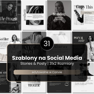 31 Szablonów na social media #101 | Posty & Stories