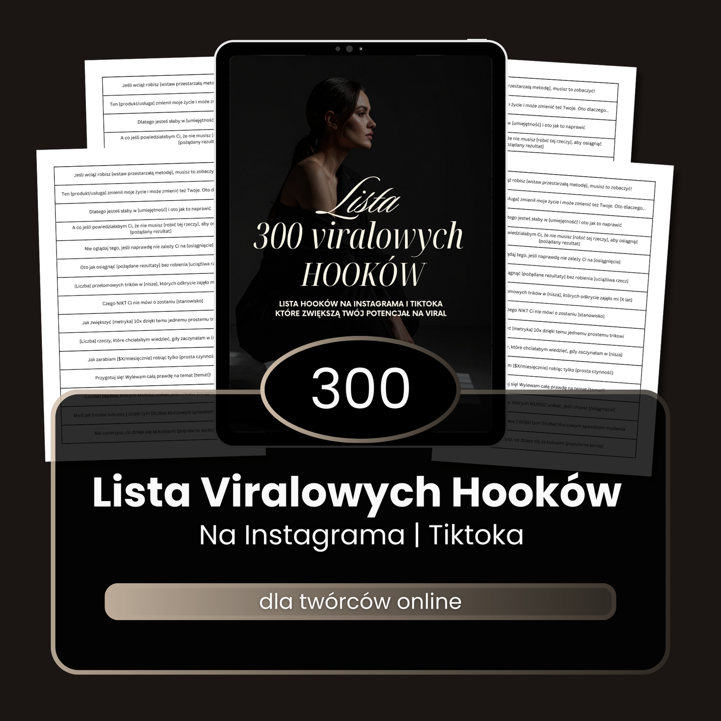 300 Viralowych Hooków na Instagram Reels i TikTok