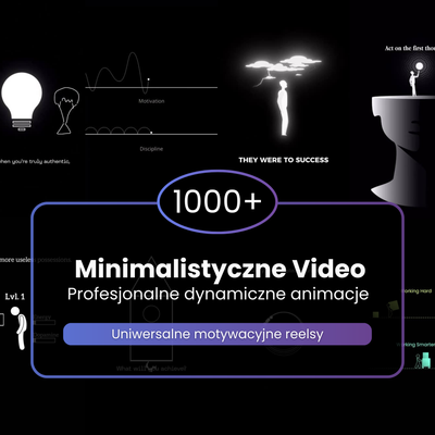 1000+ minimalistycznych animacji video | Motywacyjne Reelsy
